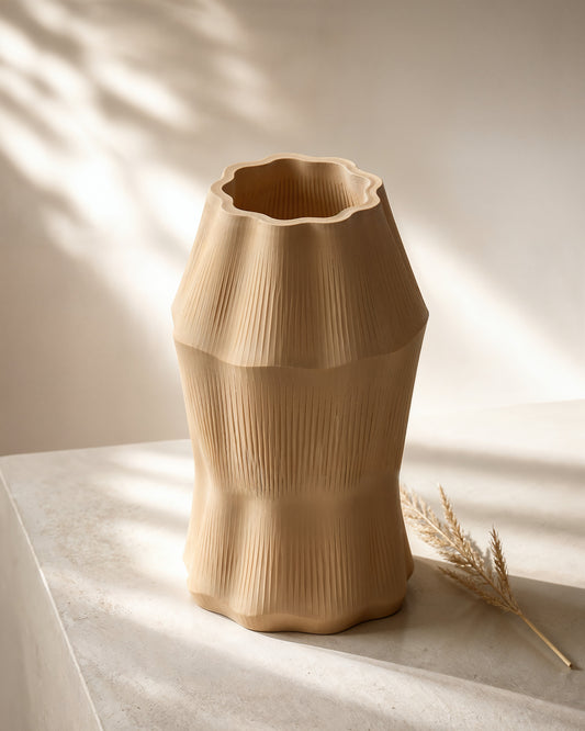 AI-assisted photorealistic visualization of the original ShapEVO Evo Arc vase concept